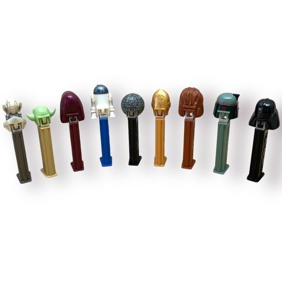 Vintage Star Wars Pez Dispensers Lot of 9 (1997-2004) Vader Chewbacca Palpatine - Picture 2 of 9